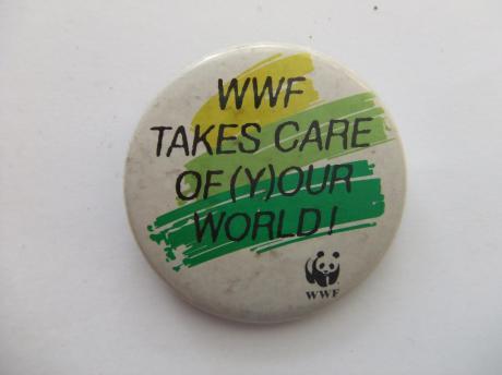 Wereldnatuur fonds pandabeer button klein model